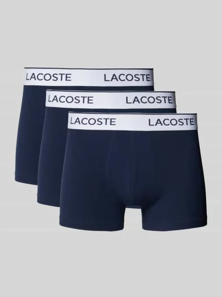 Bokserki Lacoste 3 pack navy blue granatowe