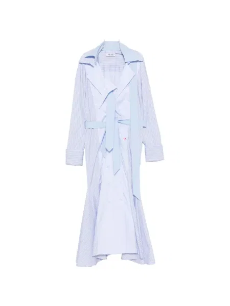 Rochie midi The Attico cu două rânduri de nasturi albastru