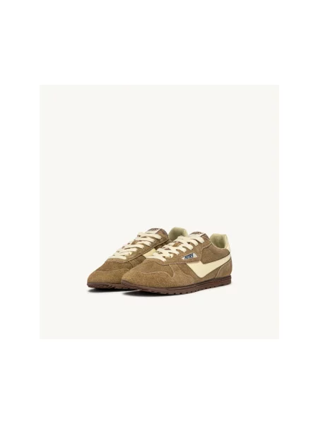 Sneakersy Autry brązowe