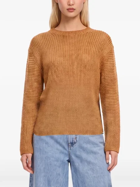Lung pulover Forte_forte chunky maro