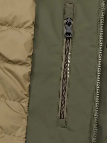 Matlasat geacă parka Moncler verde
