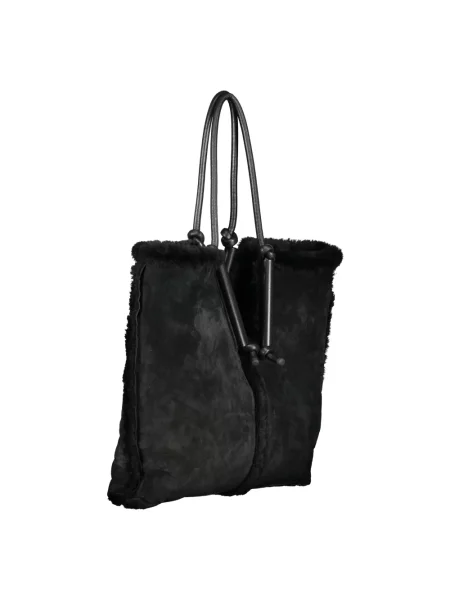 Shopperka Bottega Veneta skórzana czarna