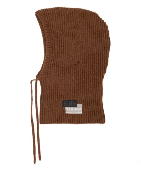 Căciulă Mm6 Maison Margiela tricotate maro