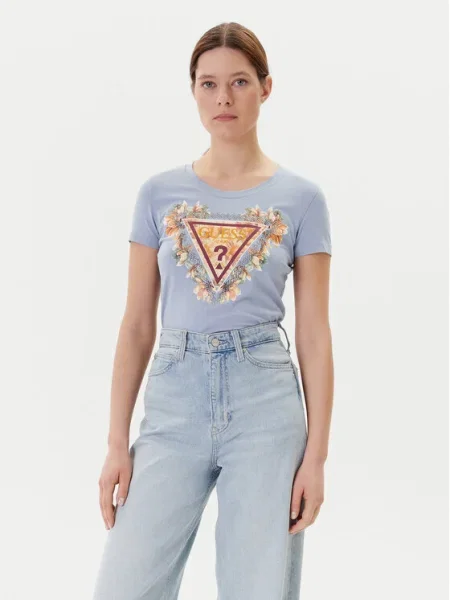 Guess Tricou albastru