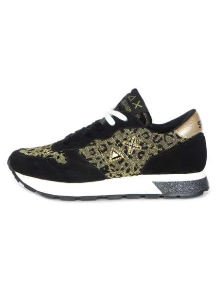 Sneakersy Sun68 z nadrukiem zwierzęcym czarne