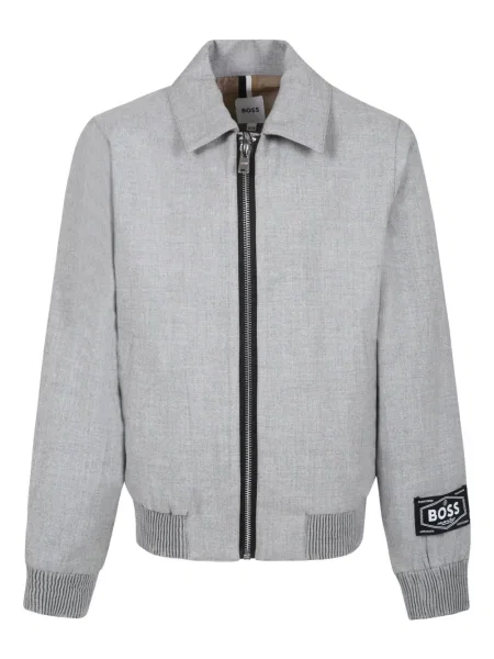 Kurtka bomber dziecięcy Bosswear szary