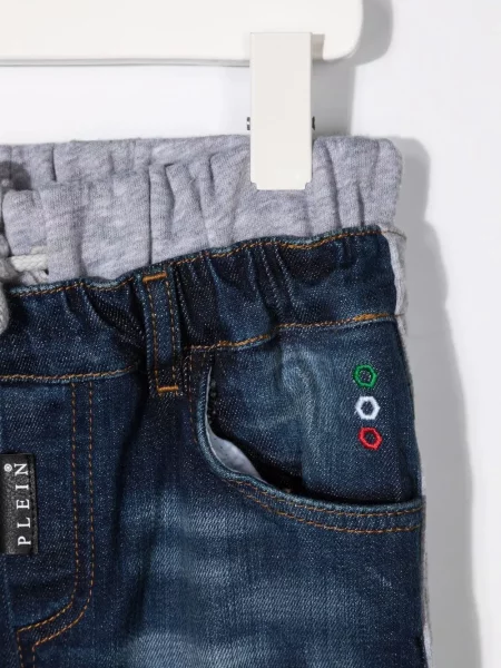 Jeansy dziecięce Philipp Plein niebieskie
