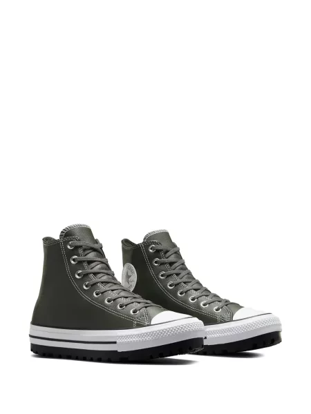 Sneakerși Converse Chuck Taylor All Star din piele cu autograf alergare negru