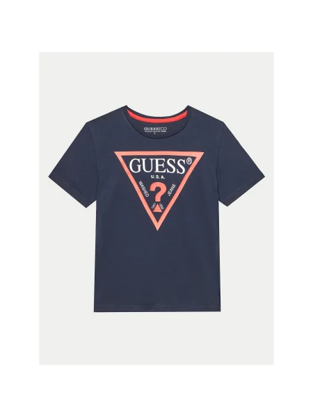 Guess Póló Kék Regular Fit fekete