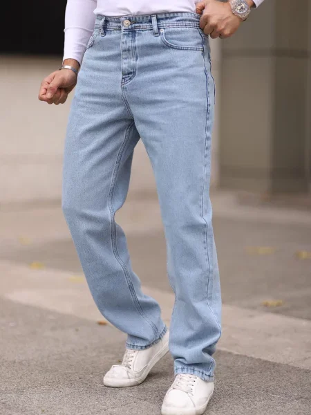 Pantaloni Trendyol albastru