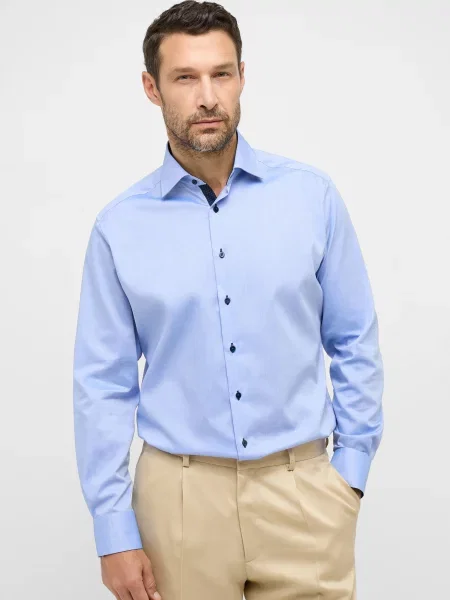 Рубашка Eterna голубая