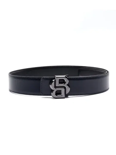 BOSS BLACK De piele cu două fețe curea B_Icon negru