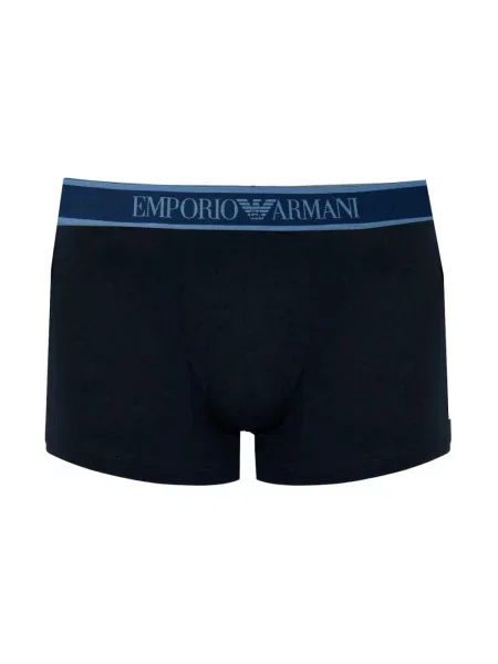 Majtki Emporio Armani Underwear ze stretchu niebieskie