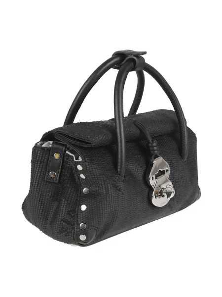 Torebka Zanellato skórzana szara