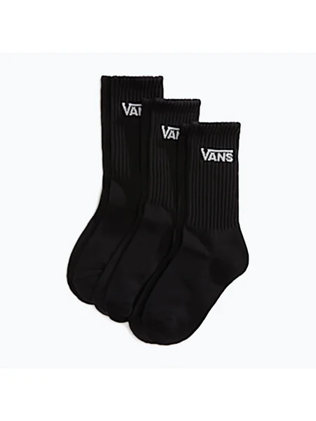 Șosete pentru copii Vans Classic Crew 3 perechi rox black negru