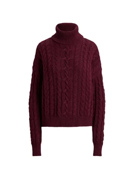 Lung pulover Lauren Ralph Lauren roșu