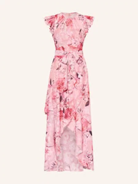 Lipsy Koktejlové Šaty Floral starorůžová růžová