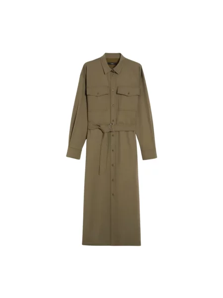 Sukienka koszulowa Weekend Max Mara zielona