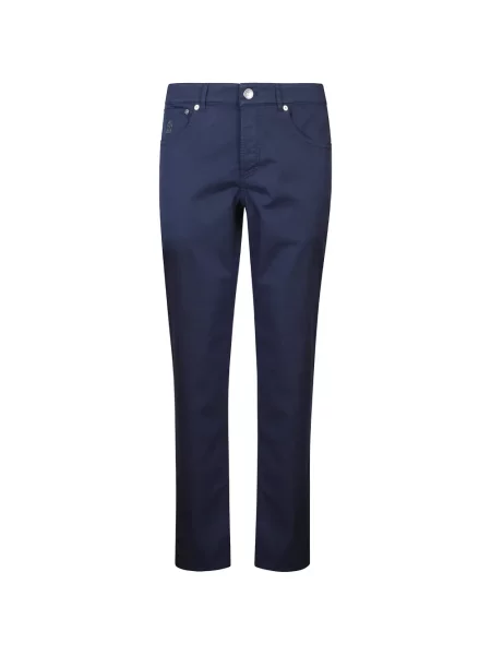 Kalhoty Brunello Cucinelli modré