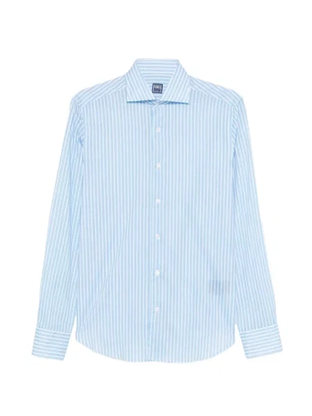 Риза Fedeli на райета синьо