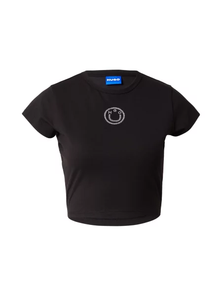 HUGO Majica / transparentna črna