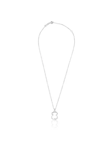 TOUS Ogrlica Silueta  srebrna