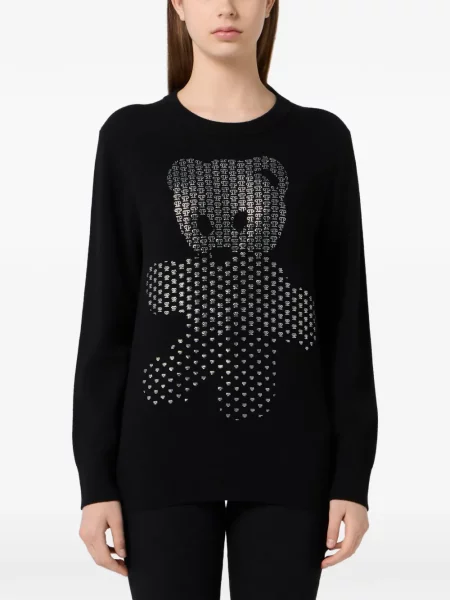 Ursuleț de pluș pulover Philipp Plein negru