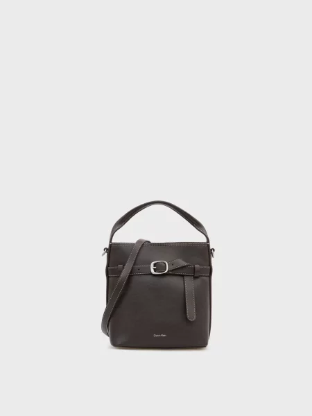 Сумка Calvin Klein з пряжкою коричнева