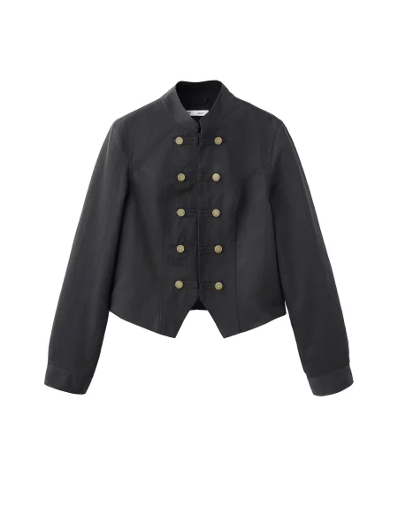 MANGO TEEN Geacă de primăvară-toamnă ARMOUR denim negru
