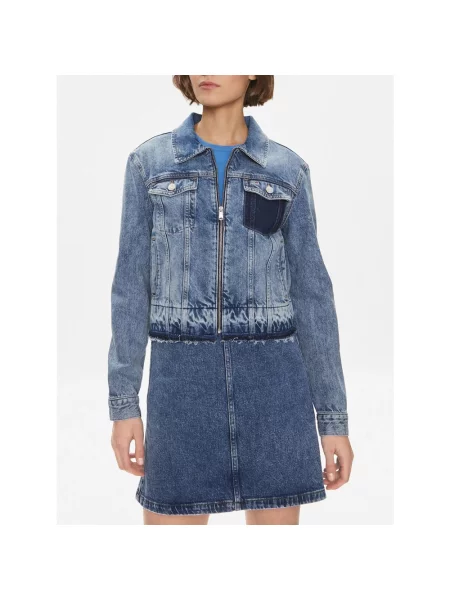 Tommy Jeans Kurtka jeansowa Izzie niebieski