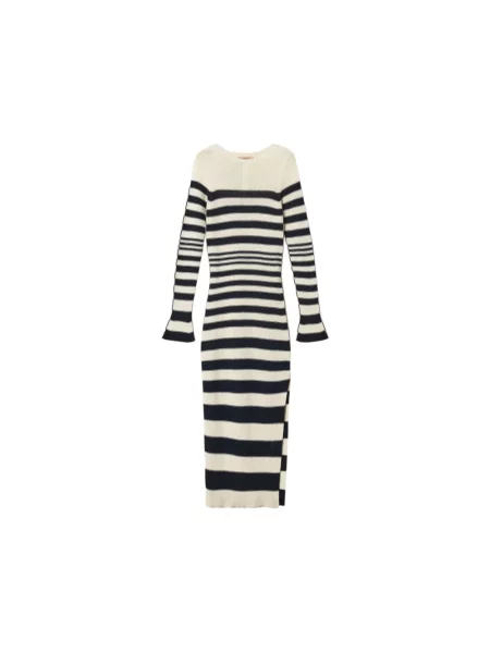 Sukienka maxi Twinset w paski z paskiem