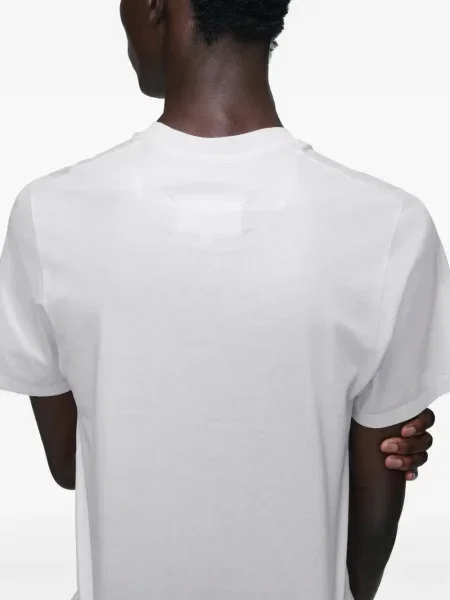 Tricou Maison Margiela scurt alb