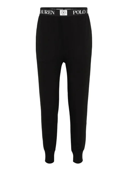 Polo Ralph Lauren Spodnji del pižame črna bela