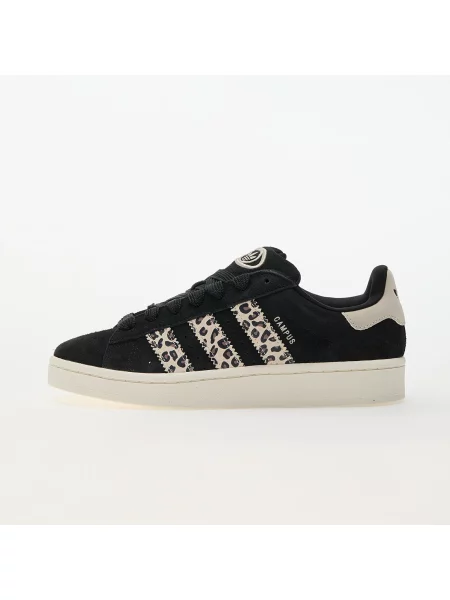 Sneakersy Adidas Originals zamszowe w panterkę czarne