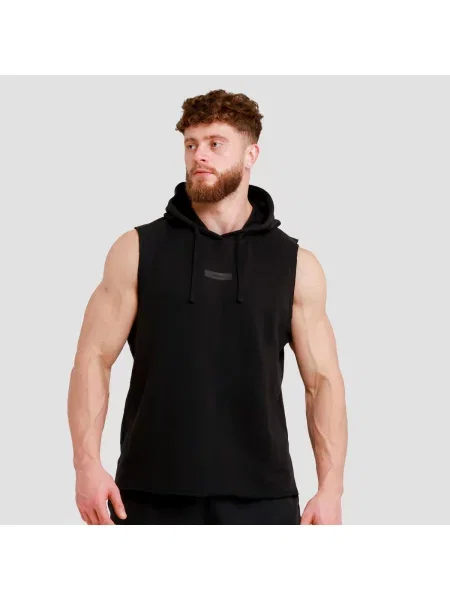 Kamizelka fitness z kapturem Unity czarna