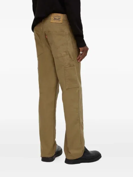 Blugi drepți Levi's® zdrențuiți negru