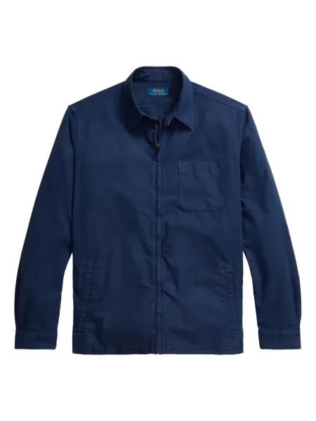 Tricou Polo Ralph Lauren din piele cu broderie în carouri maro