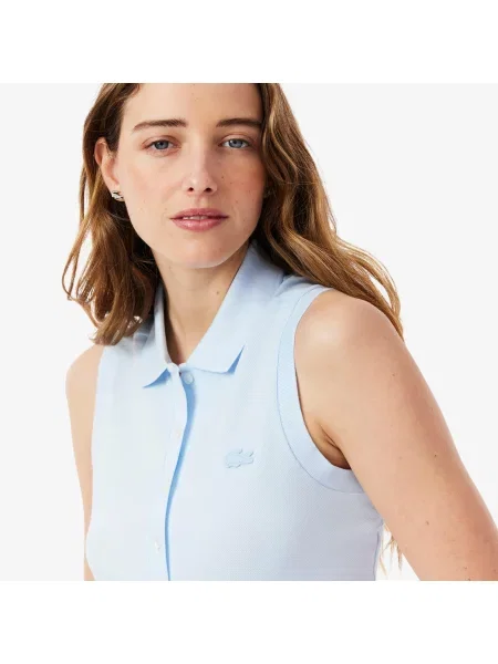 Поло Lacoste голубое