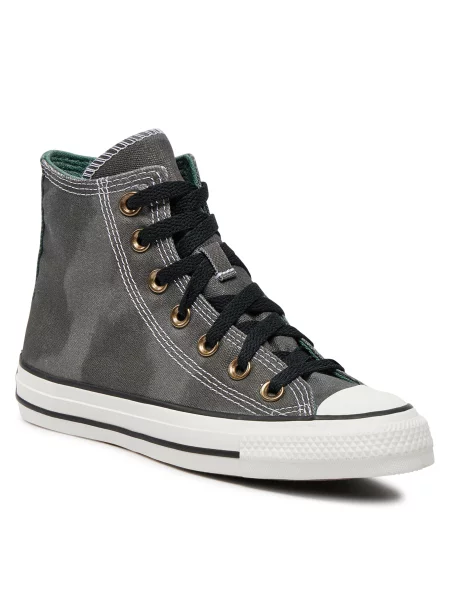 Кеды Converse с эффектом тай-дай на завязках черные
