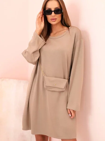 Sukienka Kesi Włoski beżowa