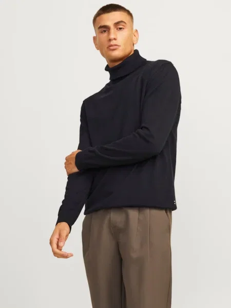 JACK & JONES Sveter čierna