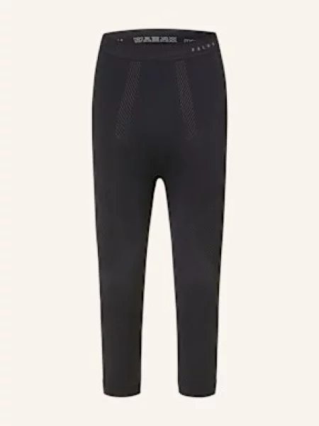 Falke Funkční Spodní Kalhoty Warm Se Zkrácenými Nohavicemi černá