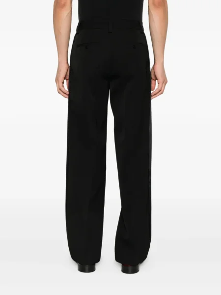 Pantaloni Casablanca cu dungi plisate negru