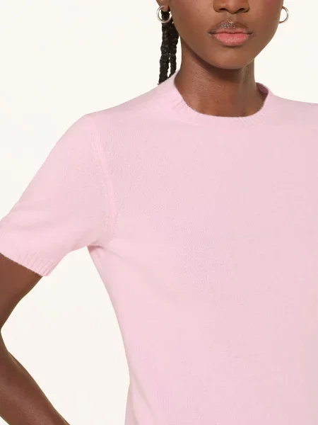 Lunaria Cashmere Pletené Tričko Z Kašmíru růžová