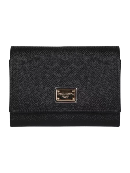 Portfel Dolce And Gabbana skórzany czarny