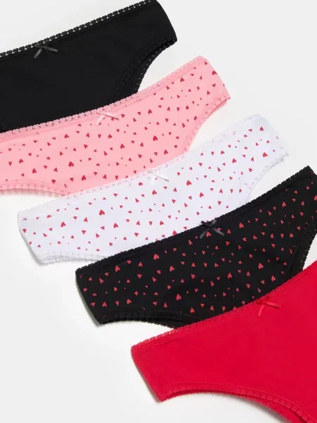 Бразильські трусики набір 5 шт. різнобарвний