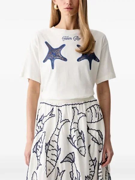 Tricou Farm Rio alb