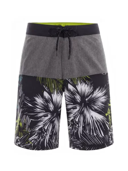 Slip de baie Oakley cu model floral cu imagine gri