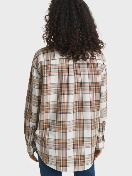 Картата фланелева сорочка Gant