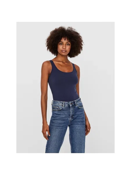 VERO MODA Top mornarsko plava tamnoplava